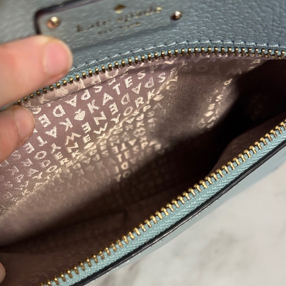 Kate Spade New York Light Blue Leather Crossbody Bag - Picture 8 of 15